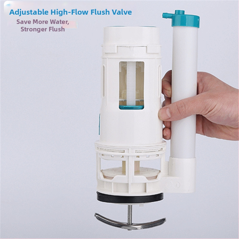 Accesorii rezervor apă la toaletă – Ventil ABS de drenaj, ventil de alimentare și mecanism de spălare cu buton dublu, gata pentru instalare, stil modern