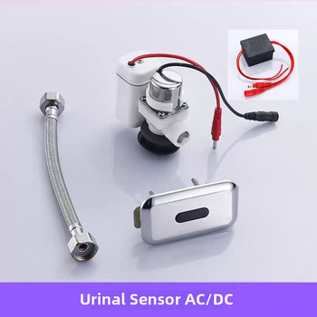 Urinal ceramic integrat cu senzor de spălare, alimentare cu baterie, model Xm-2204, spălare 3–6 s, material: oțel + ABS