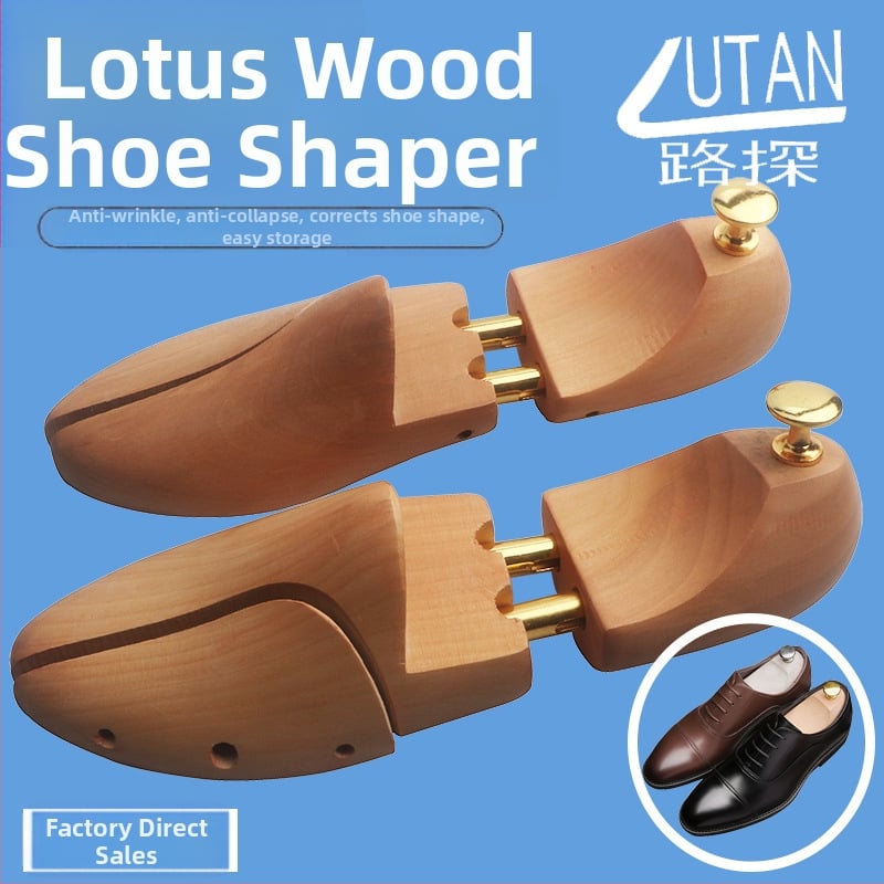 Luther Cijeli kalup za cipele od lotosovog drveta – čvrsto drvo, cijeli kalup, pogodan za tenisice, kožne, svakodnevne i radne cipele, stil: moderan formalni izgled