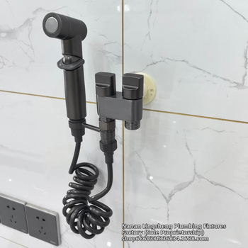 Duza de duș pentru toaletă cu spălare la presiune înaltă și robinet unghiular | stil lux ușor, personalizare disponibilă, fără certificare