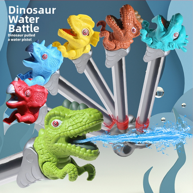 Pistol de apă din plastic, dragon cu două coroane – jucărie de apă pentru copii 4–6 ani, certificat 3C