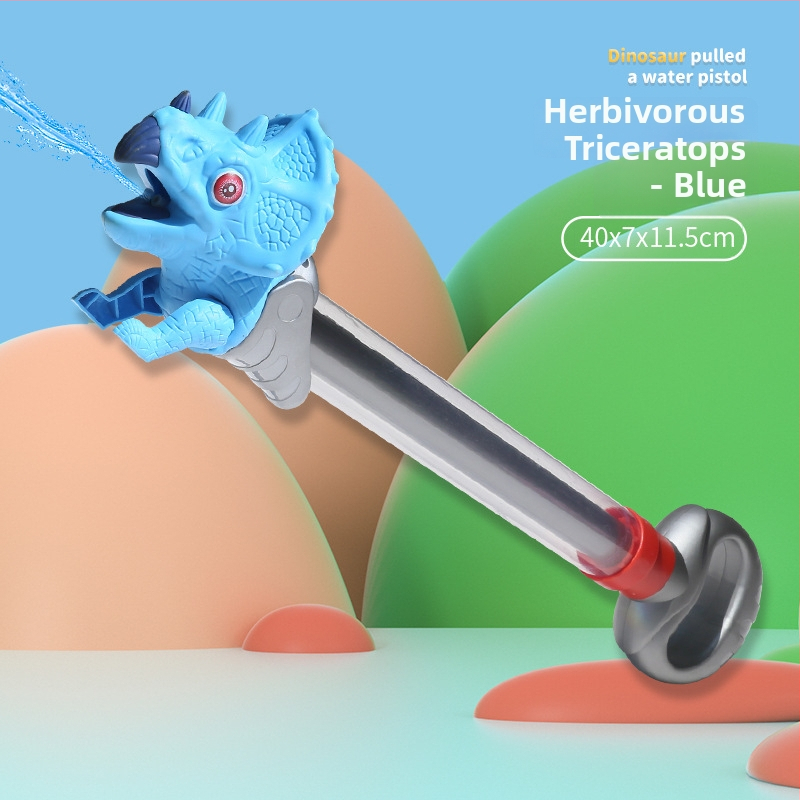 Pistol de apă din plastic, dragon cu două coroane – jucărie de apă pentru copii 4–6 ani, certificat 3C