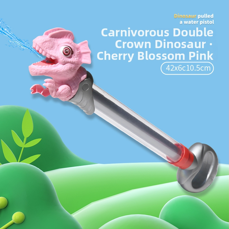 Pistol de apă din plastic, dragon cu două coroane – jucărie de apă pentru copii 4–6 ani, certificat 3C