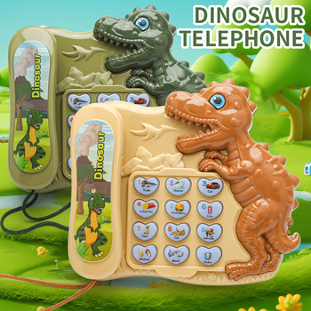 Dinozaurus priča stroj za predškolce – glazba, plastika, baterije, interaktivna igra roditelj-dijete 4–6 godina