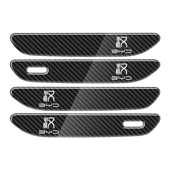 Bandă de cauciuc anti-zgârieturi pentru mânerul de la ușă BYD Han, aspect fibră de carbon, se potrivește cu mânerul Han, seria BYD-Han, procesare personalizabilă