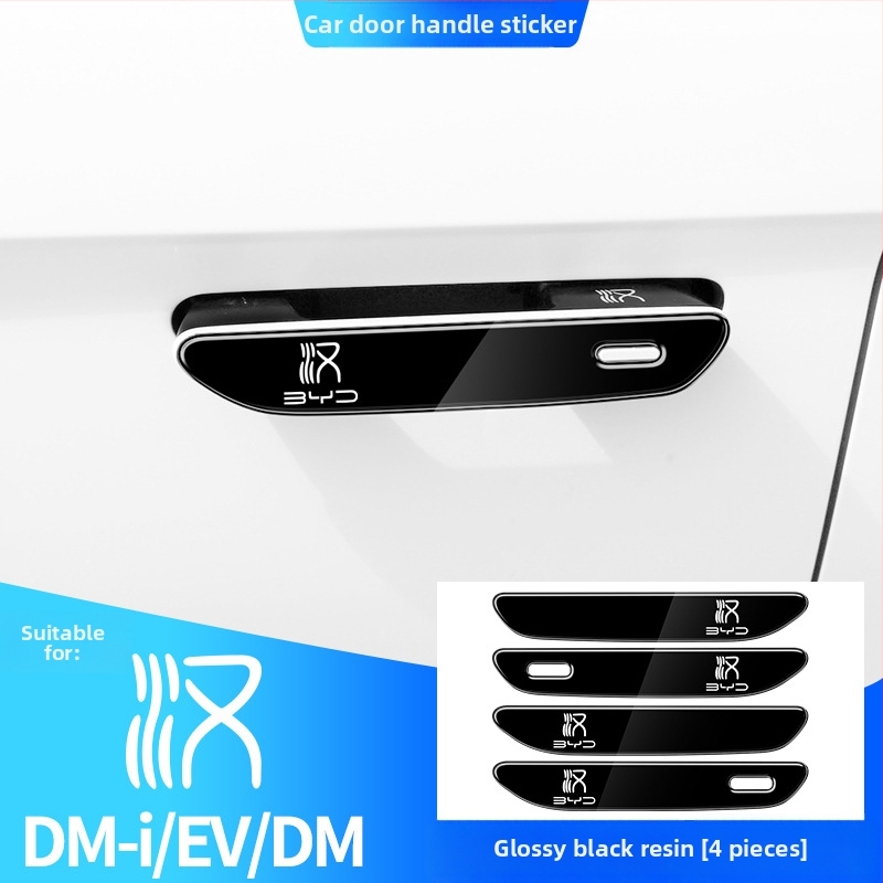 Protiskrípková gumová lišta na rukoväť dverí BYD Han, vzhľad karbónových vlákien, kompatibilná s Han rukoväťou, séria BYD-Han, prispôsobiteľné spracovanie