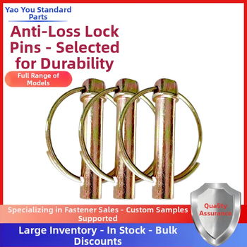 Zámkový pin na traktora na záväs – anti-lost, GB/T 4329-2001, farebná povrchová úprava