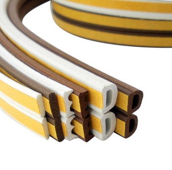 Ajtó rés tömítés fa- és tolóajtókhoz — etilén-propilén kaucsuk, HJD-08 osztály, önragasztó, vízálló, szélálló hőszigetelés