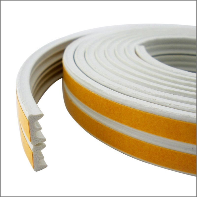 Ajtó rés tömítés fa- és tolóajtókhoz — etilén-propilén kaucsuk, HJD-08 osztály, önragasztó, vízálló, szélálló hőszigetelés