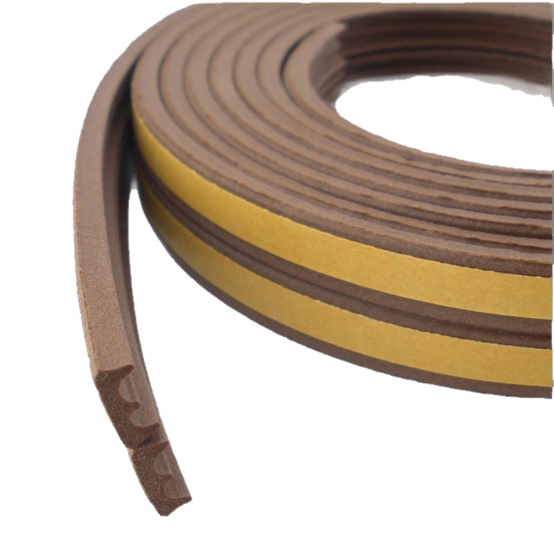 Ajtó rés tömítés fa- és tolóajtókhoz — etilén-propilén kaucsuk, HJD-08 osztály, önragasztó, vízálló, szélálló hőszigetelés