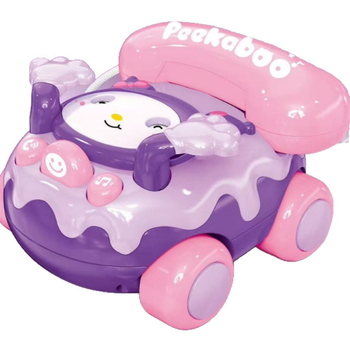 Rajzfilmszerű tanuló telefon játék: fények, zene és érzelmi interakció • műanyag • elemre működő • 0–3 éveseknek