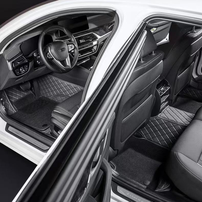 Xianglu Kétszeres rétegű bőr autópadló szőnyegek meghatározott modellekhez, kopásálló bőr