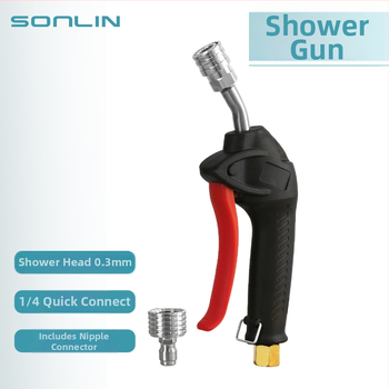 Vysokotlaký čistič s mosadzovým ventilom, 3/8 vnútorný závit sprchovej hlavy, 0.3 tryska, nerezová koncovka pištole, 1/4 rýchle pripojenie