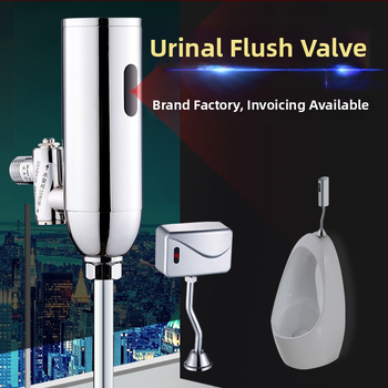 Senzor infraroșu pentru urinal, cupru, montaj pe suprafață, model H842, alimentare DC, ieșire G1/2, timp de spălare 3 s la apropiere, 6 s după plecare