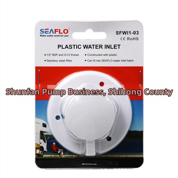 Seaflo jednostranični vodni ulaz ventila za RV, model 01, tip plutajućeg ventila otvoren prema gore, plastični