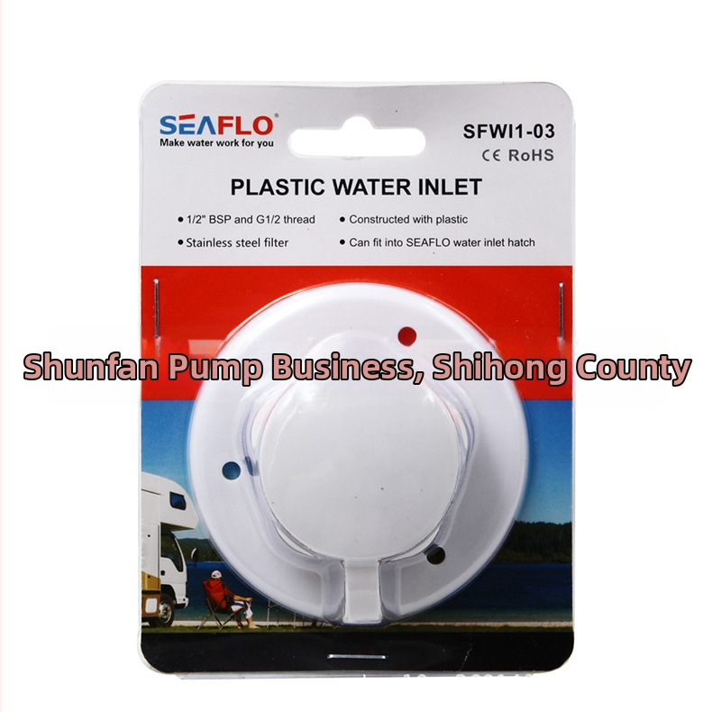 Seaflo jednostranični vodni ulaz ventila za RV, model 01, tip plutajućeg ventila otvoren prema gore, plastični