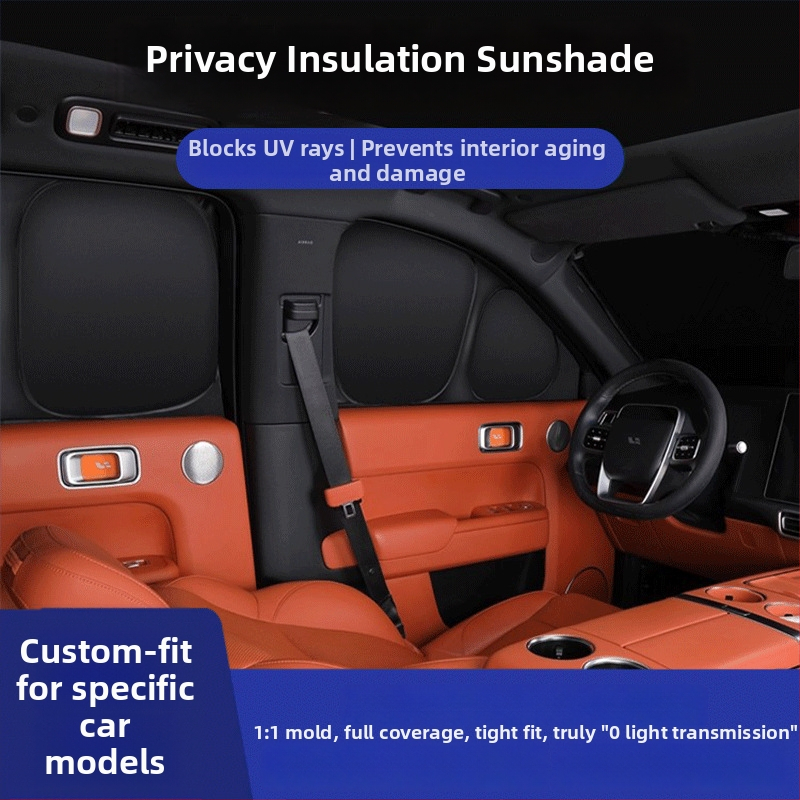 Automobilsko sjenilo za prozore Xiaomi Su7/Yu7 — aluminijska legura, snap-on ugradnja, pogodno za prednje, stražnje i bočne prozore