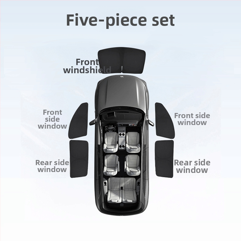 Automobilsko sjenilo za prozore Xiaomi Su7/Yu7 — aluminijska legura, snap-on ugradnja, pogodno za prednje, stražnje i bočne prozore