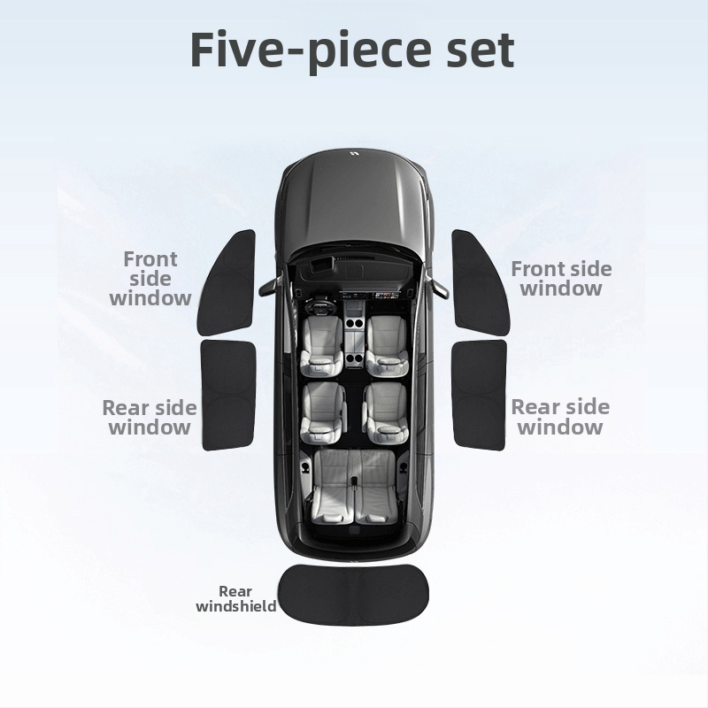 Automobilsko sjenilo za prozore Xiaomi Su7/Yu7 — aluminijska legura, snap-on ugradnja, pogodno za prednje, stražnje i bočne prozore