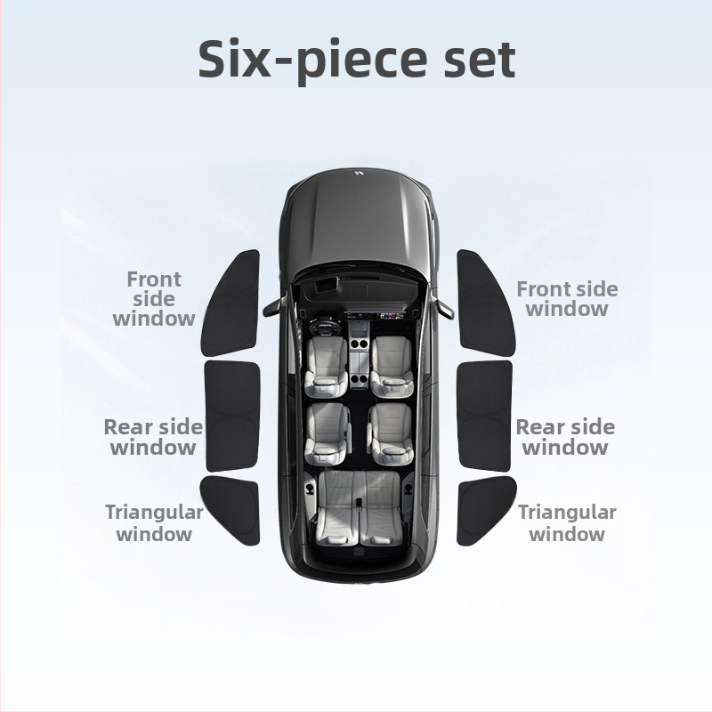 Automobilsko sjenilo za prozore Xiaomi Su7/Yu7 — aluminijska legura, snap-on ugradnja, pogodno za prednje, stražnje i bočne prozore