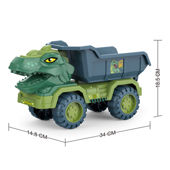 Dinoszaurusz építő jármű – homokozó játék gyerekeknek, műanyag, homokozó eszközök, 4–6 éveseknek, egycsomagos