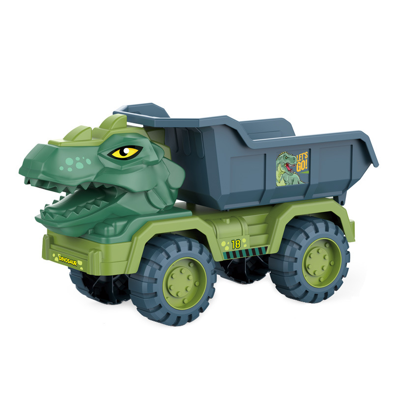 Dinoszaurusz építő jármű – homokozó játék gyerekeknek, műanyag, homokozó eszközök, 4–6 éveseknek, egycsomagos