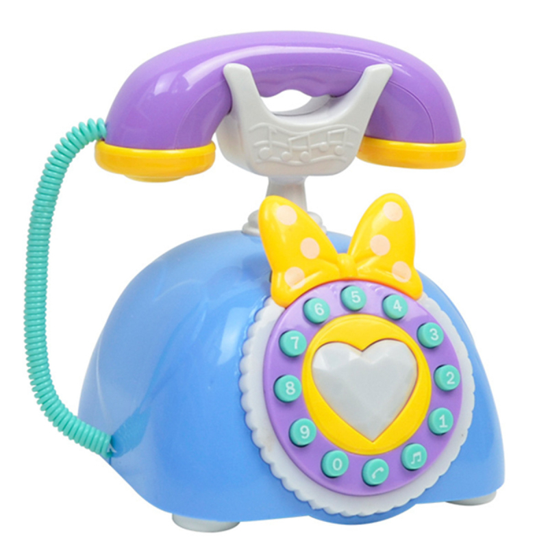 Edukativna retro telefonska igračka – svjetla i glazba, ABS kućište, napajanje baterijama, za djecu 4–6 godina