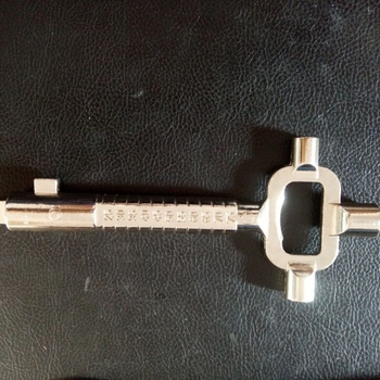 Cheie de reparare a încuierilor pentru Type B, aliaj de zinc turnat, finisaj nichelat, model: instrumente, prelucrare personalizată