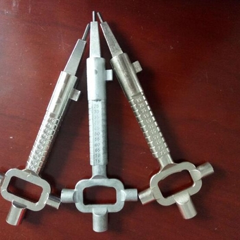 Cheie de reparare a încuierilor pentru Type B, aliaj de zinc turnat, finisaj nichelat, model: instrumente, prelucrare personalizată