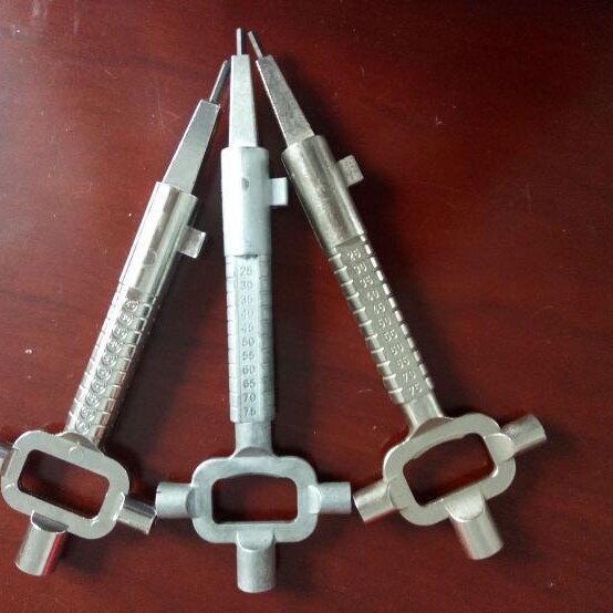 Cheie de reparare a încuierilor pentru Type B, aliaj de zinc turnat, finisaj nichelat, model: instrumente, prelucrare personalizată