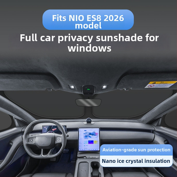 Jaluzea pentru geamuri auto Nio ES8, material Oxford, opac gros, prindere prin agățare, 3-5 ani de viață