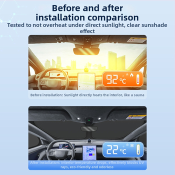 Jaluzea pentru geamuri auto Nio ES8, material Oxford, opac gros, prindere prin agățare, 3-5 ani de viață