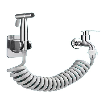 Sprej za WC i bidet od nehrđajućeg čelika, s jednim ulazom i dva izlaza, visokotlačno ispiranje