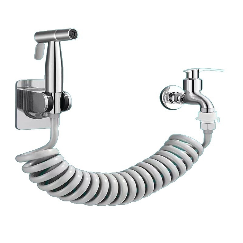 Sprej za WC i bidet od nehrđajućeg čelika, s jednim ulazom i dva izlaza, visokotlačno ispiranje