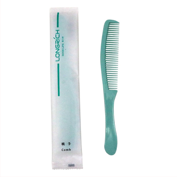Longrich jednorazový hrebeň, odolný plast, obdĺžnikový tvar, 3-ročná životnosť, vhodný pre hotely a penzióny