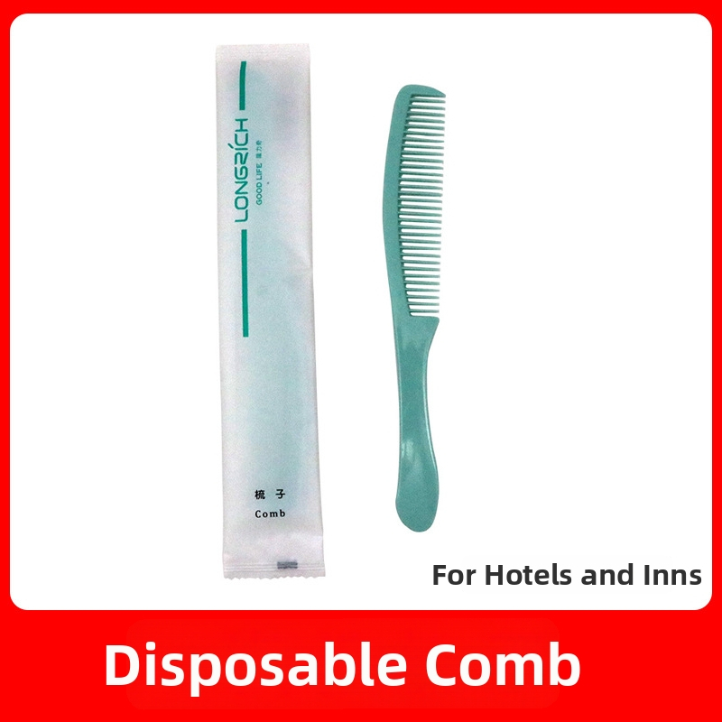 Longrich jednorazový hrebeň, odolný plast, obdĺžnikový tvar, 3-ročná životnosť, vhodný pre hotely a penzióny