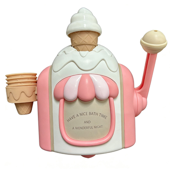 Mașină manuală de bule și mașină de înghețată pentru baie | Jucărie din plastic, pentru copii 3–6 ani, Jucărie acvatică cu bule