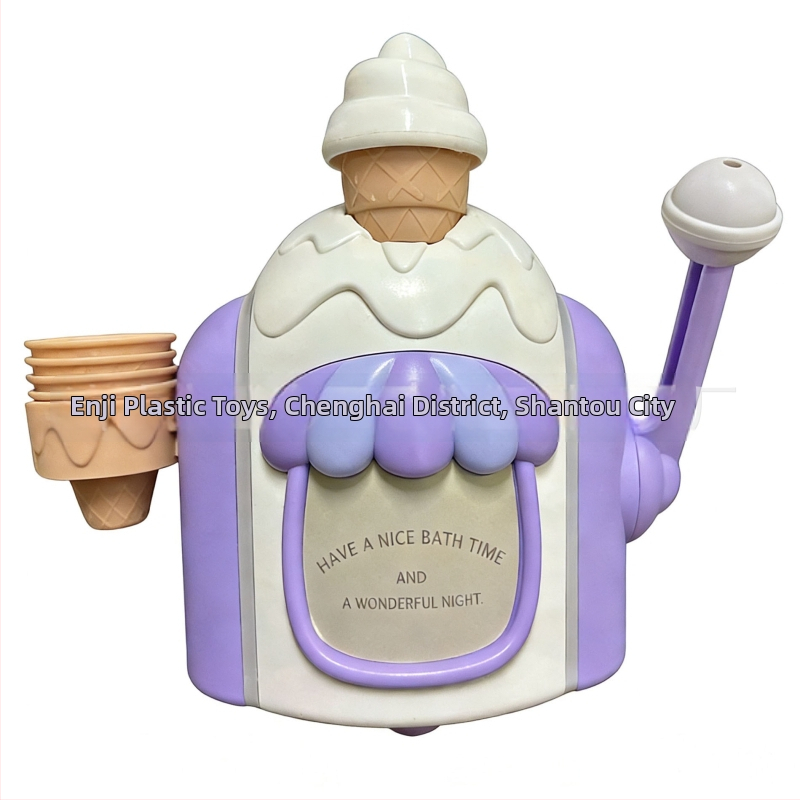 Ručný výrobca bublín a falošný zmrzlinový stroj na kúpanie | Plastová hračka, 3–6 rokov, Bublinková vodná hračka