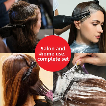Σετ εργαλείων βαφής μαλλιών, 8 τεμαχίων, μιας χρήσης, περιλαμβάνει μπολ λαδιού και χτένα