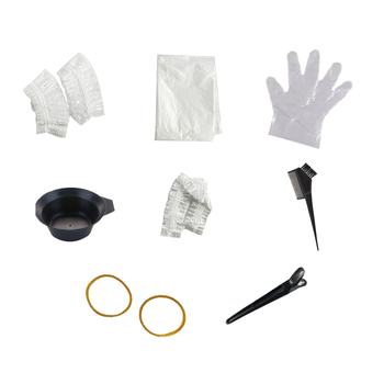 Σετ εργαλείων βαφής μαλλιών, 8 τεμαχίων, μιας χρήσης, περιλαμβάνει μπολ λαδιού και χτένα