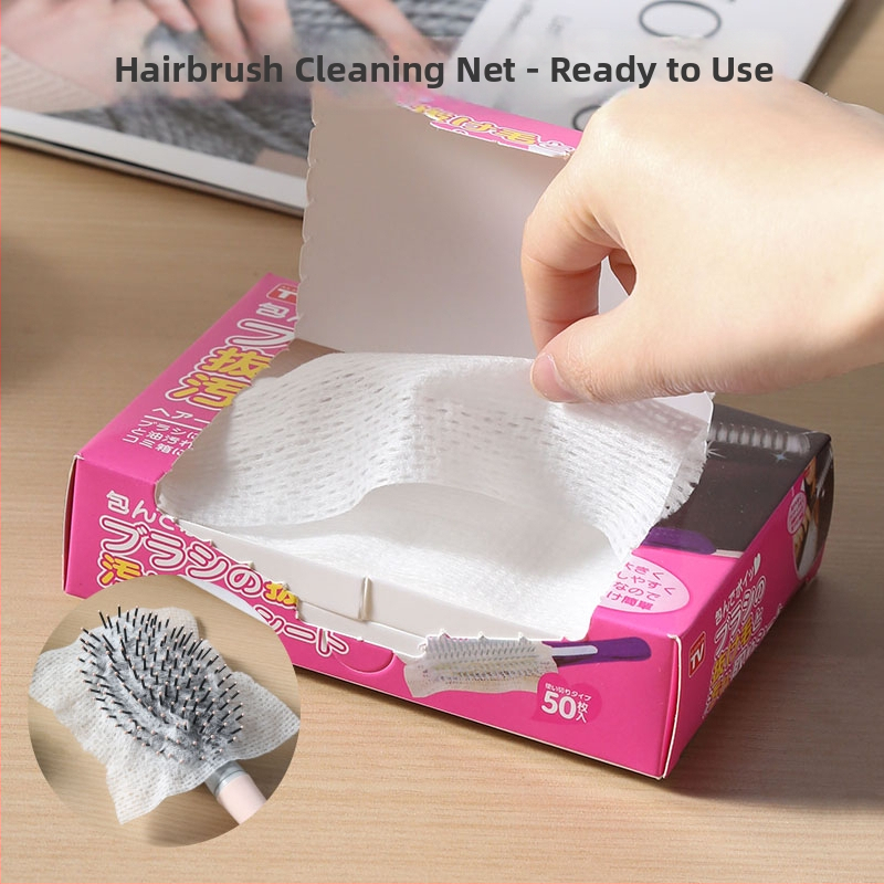 Pieptene din material nețesut cu pernă de aer, plasă de curățare și masaj cu airbag pentru protecția părului — portabil, pachet de 50 de bucăți, pentru îngrijire personală