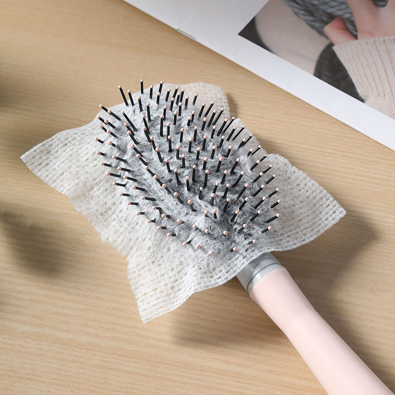 Pieptene din material nețesut cu pernă de aer, plasă de curățare și masaj cu airbag pentru protecția părului — portabil, pachet de 50 de bucăți, pentru îngrijire personală