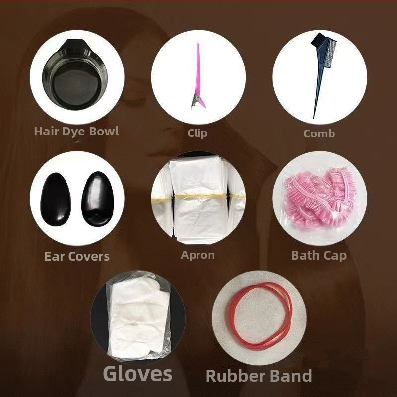 PANXU Επαγγελματικά εργαλεία βαφής μαλλιών – σετ 8 τεμαχίων, για κομμωτήρια