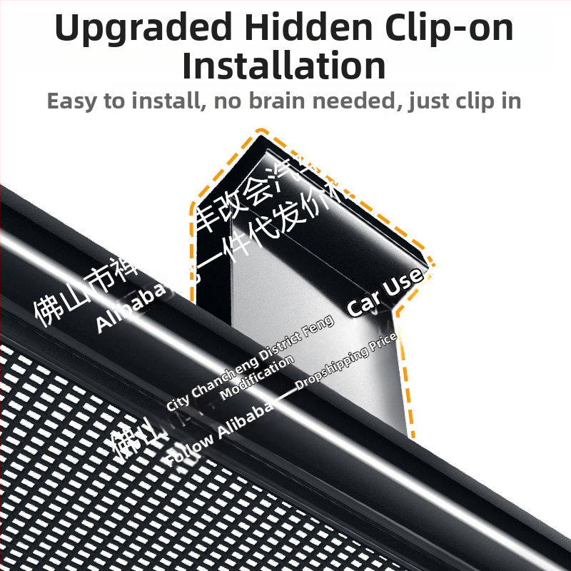 Plasă anti-insect pentru grila frontală Volkswagen Teramont Pro (Material: ABS)