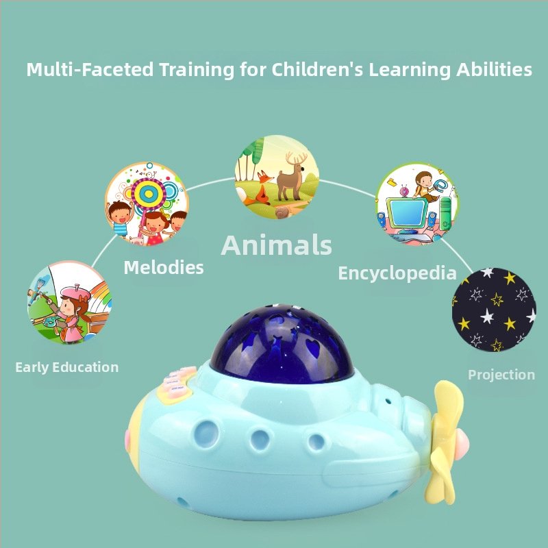 Rani stroj za priče s daljinskim upravljačem, akusto-optička projekcija i glazba – plastično kućište, litijeva baterija