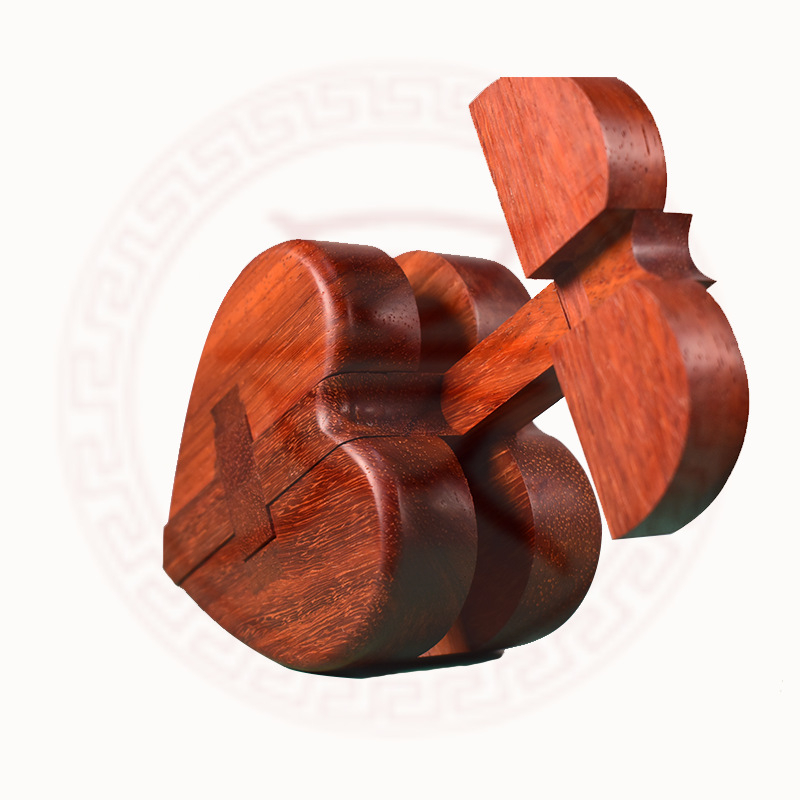 Drveni Kongming/Luban zaključavanje puzzle – edukativna igra za otključavanje Sedum Craft, uzrast 15–35 godina