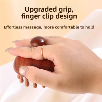 Drevená disková masážna kefka na pokožku hlavy a vlasové folikuly, starostlivosť o vlasy