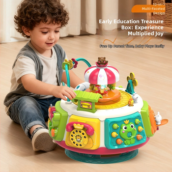 Jucărie educțională pentru primii ani cu design hexagonal și funcție muzică/voce (ABS, baterii, vârstă 4–6 ani)