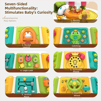 Jucărie educțională pentru primii ani cu design hexagonal și funcție muzică/voce (ABS, baterii, vârstă 4–6 ani)
