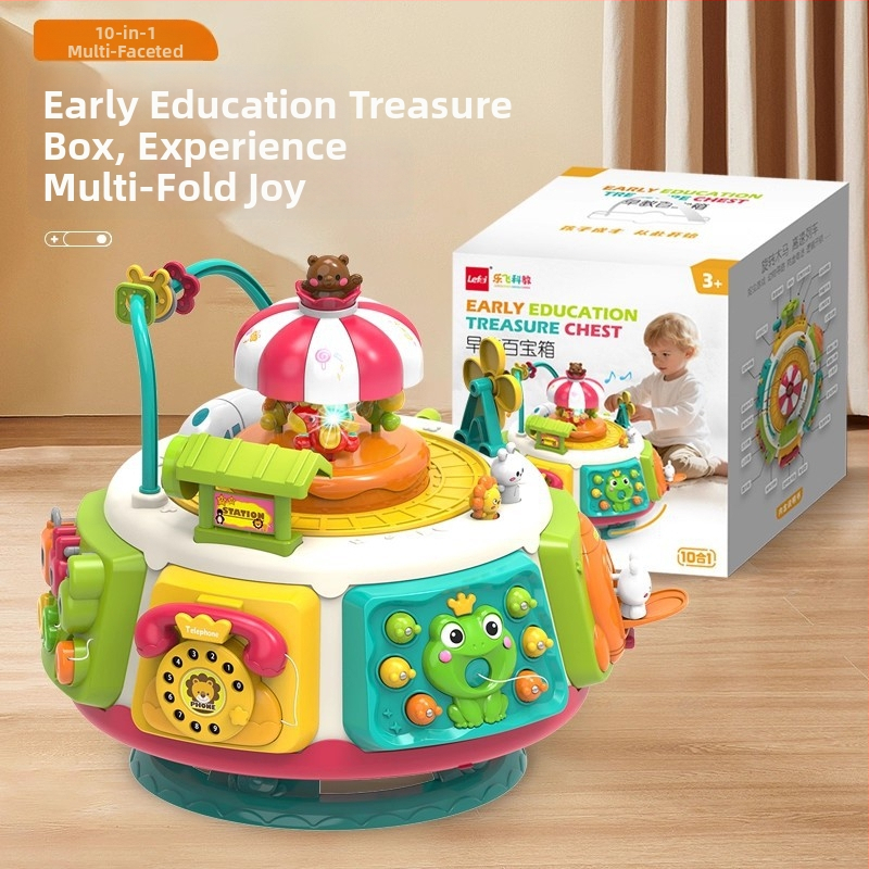 Jucărie educțională pentru primii ani cu design hexagonal și funcție muzică/voce (ABS, baterii, vârstă 4–6 ani)